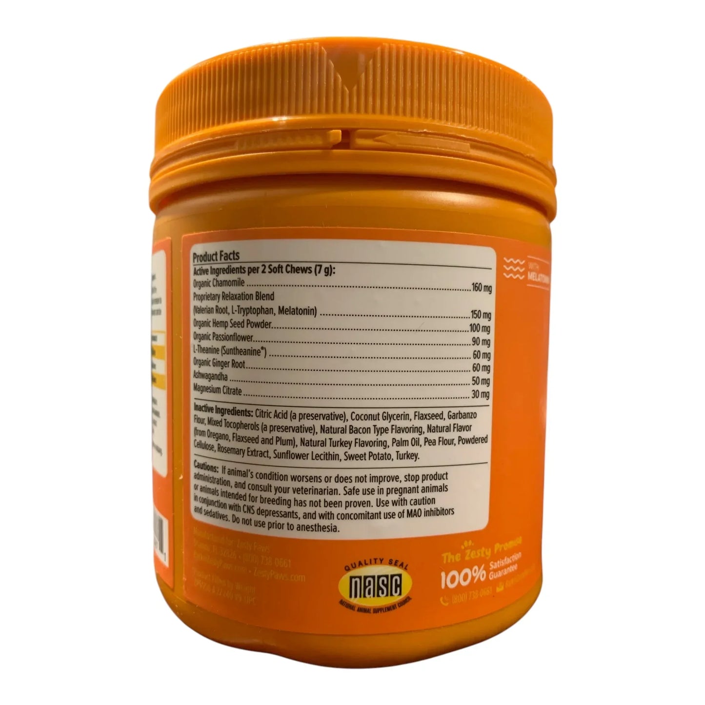 Paws Zesty Paws Calming Bites with Melatonin, 90 ct. - Exotic Pro