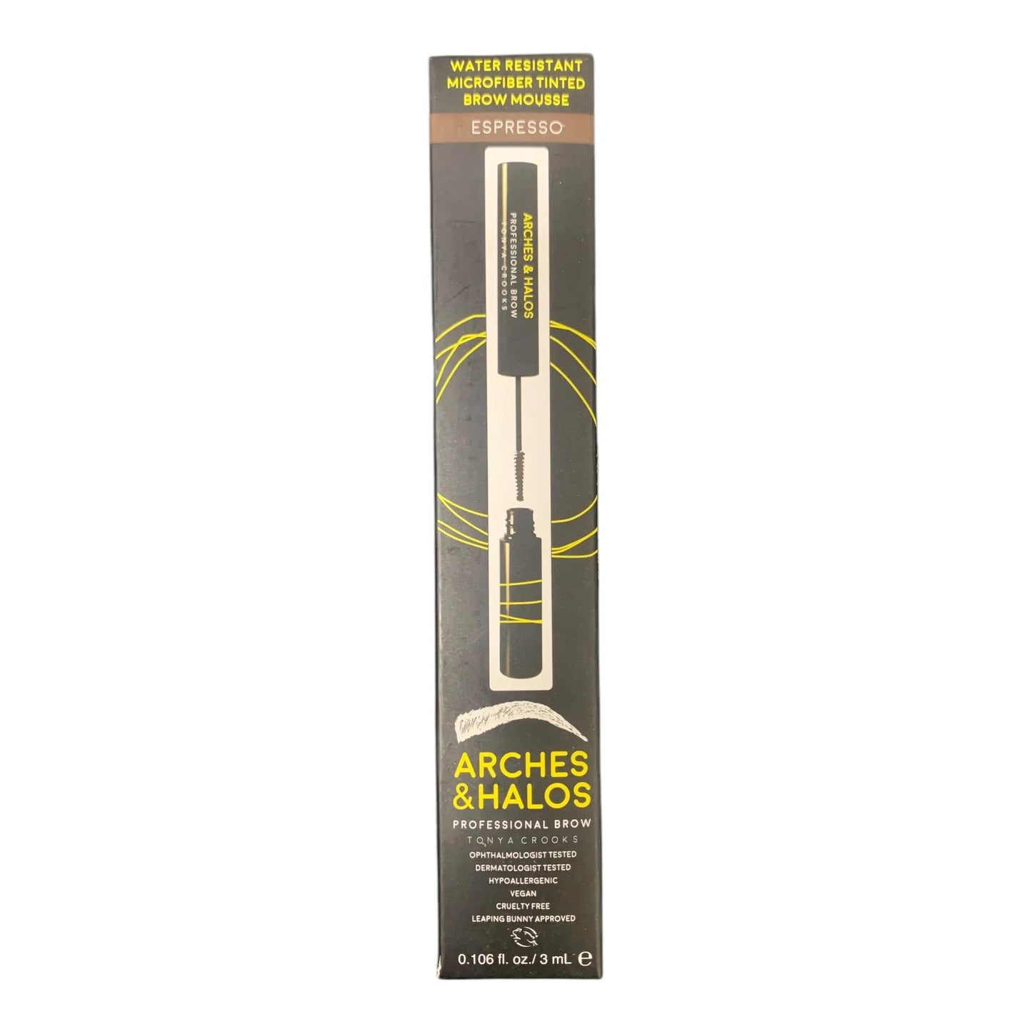 Arches & Halos Microfiber Tinted Brow Mousse - Espresso, 0.106 oz - Exotic Pro