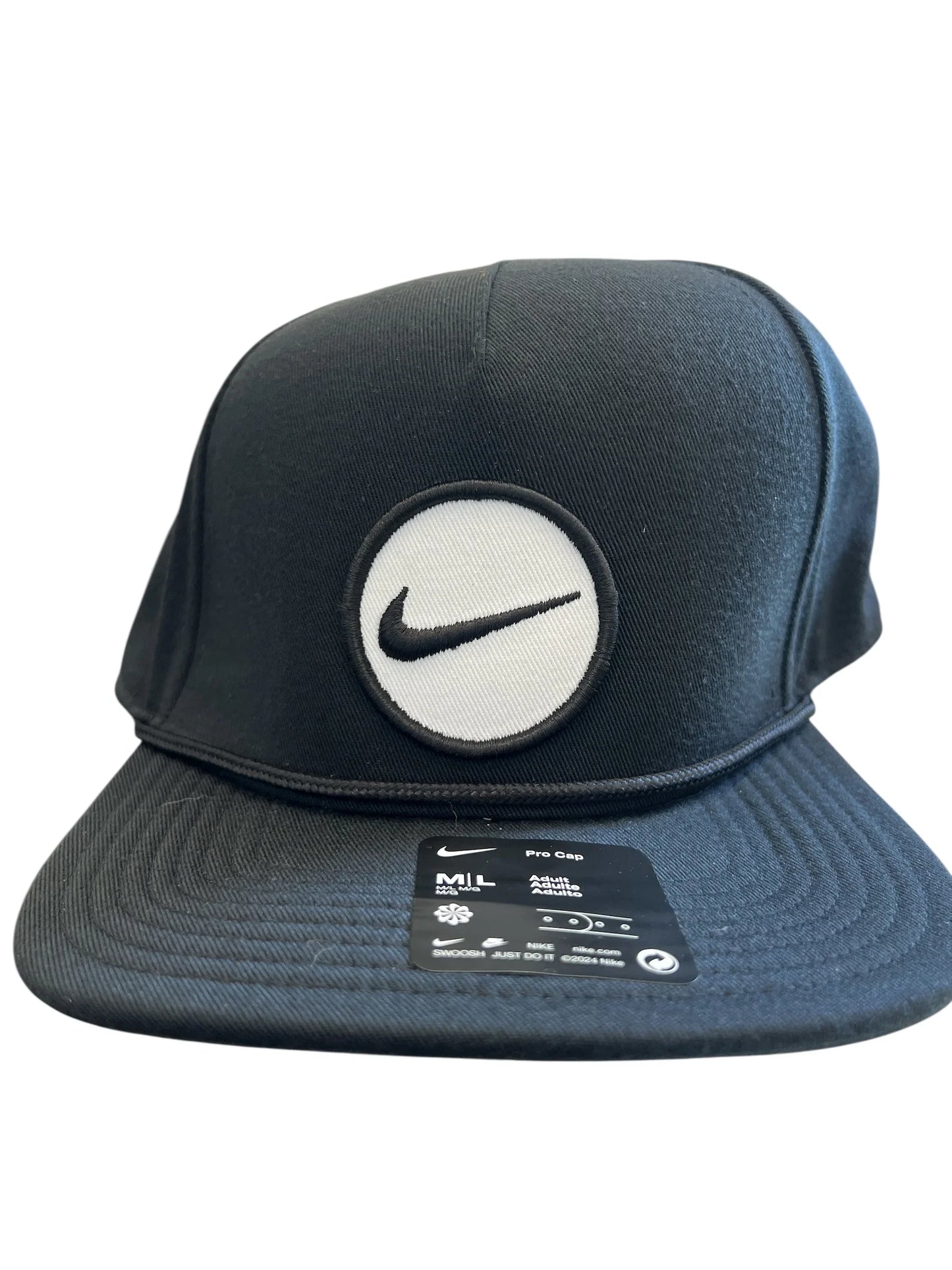 Nike Retro Pro Performance Snapback Hat - M/L Black - Exotic Pro