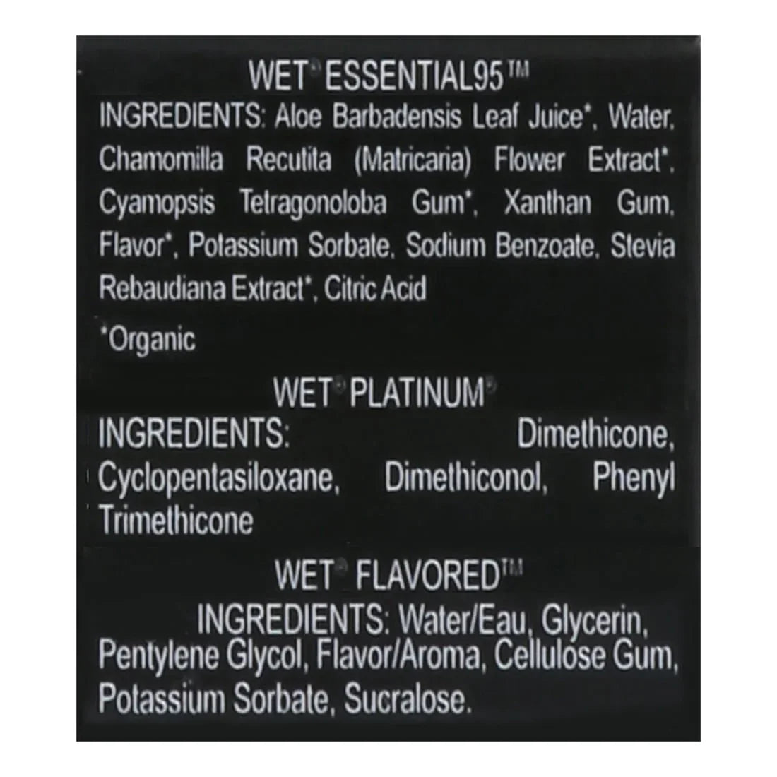 Wet Luxury Lube Sampler – Silicone, Water & Hybrid Lubes, 3-Pack (3 oz) - Exotic Pro