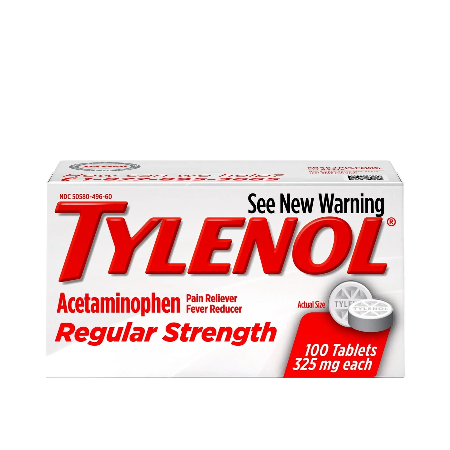 Tylenol Regular Strength 325mg Acetaminophen Tablets – 100 Count - Exotic Pro