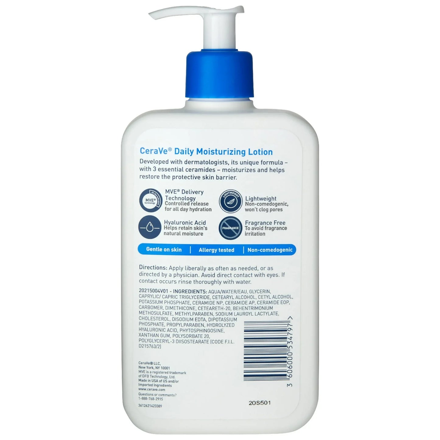 CeraVe Daily Moisturizing Lotion for Face & Body, Normal to Dry Skin - Exotic Pro