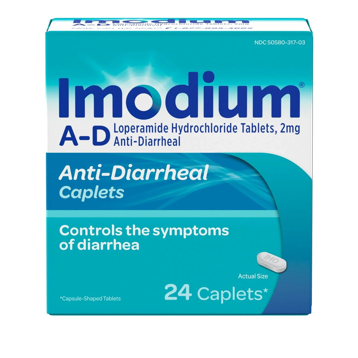 Imodium A-D Diarrhea Relief – Loperamide HCl Caplets, 24 Count - Exotic Pro