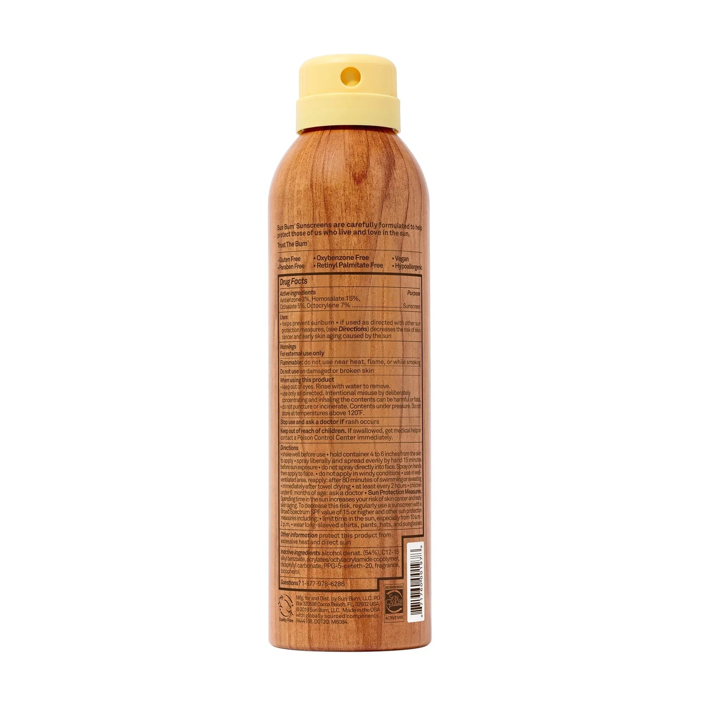 Sun Bum SPF 50 Sunscreen Spray 6 oz | Premium Moisturizing UVA/UVB Protection - Exotic Pro