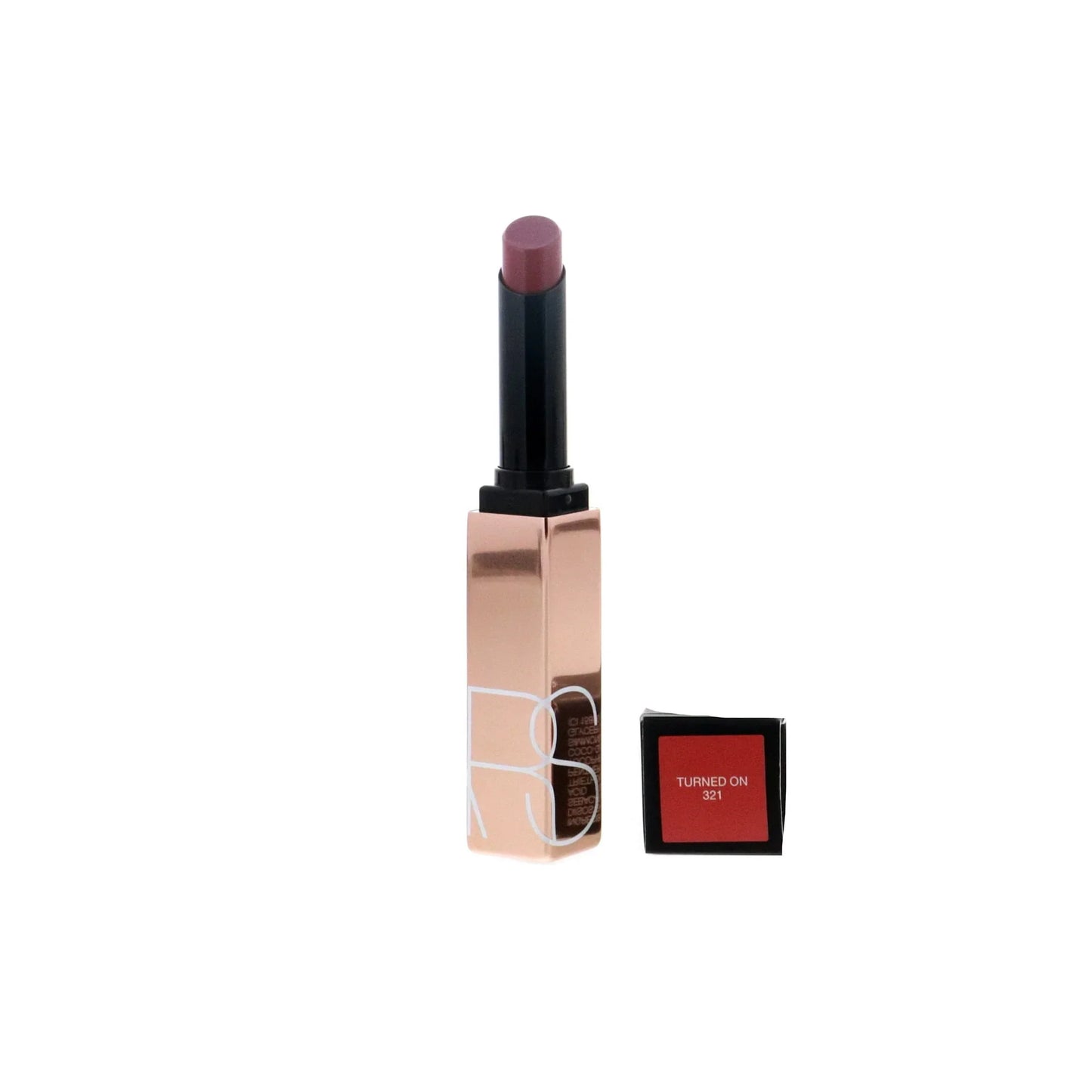 NARS Afterglow Shine Lipstick - 321 Turned On | Glossy Rose Pink 0.05 oz - Exotic Pro