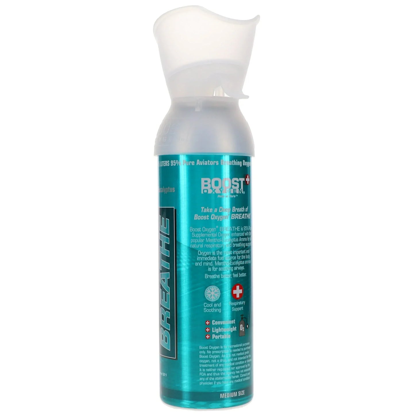 Boost Oxygen BREATHE Menthol-Eucalyptus Supplemental Oxygen – 5L - Exotic Pro