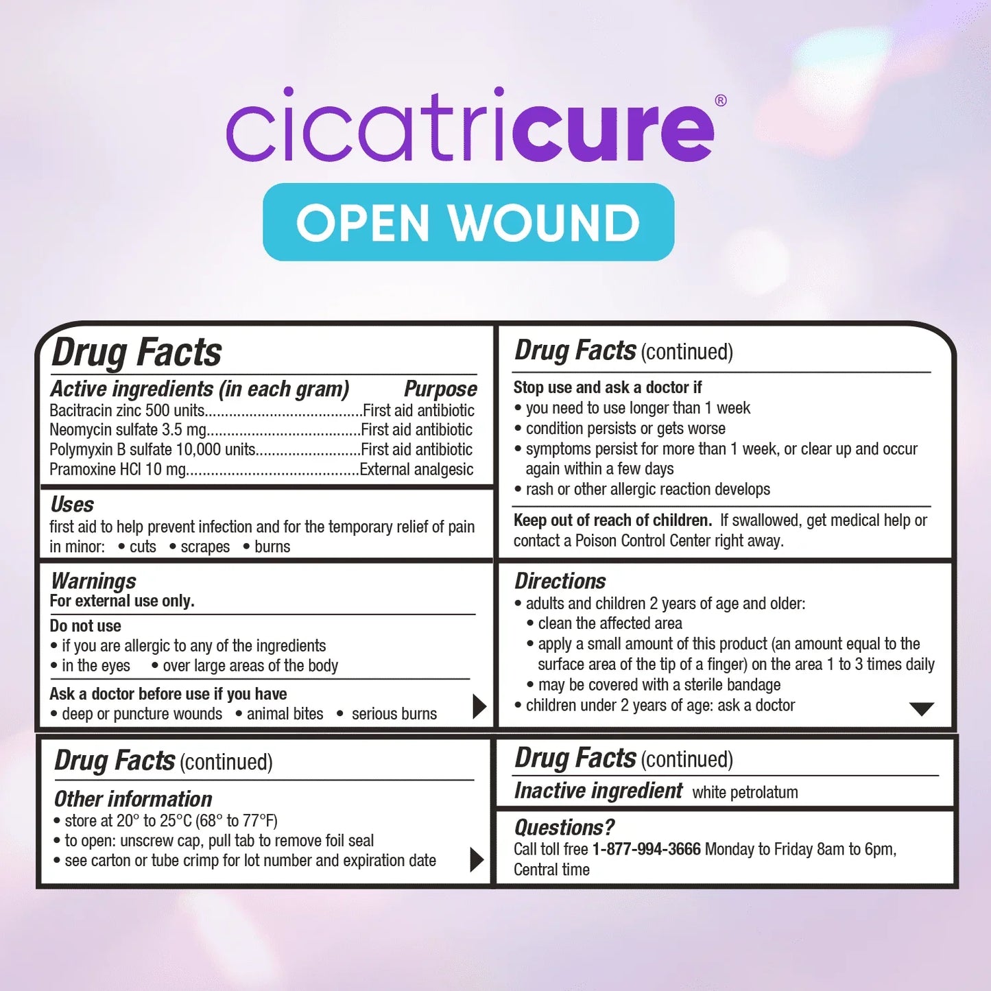 Cicatricure First Aid Antibiotic Ointment 1 oz | Relief for Cuts, Burns & Scars - Exotic Pro
