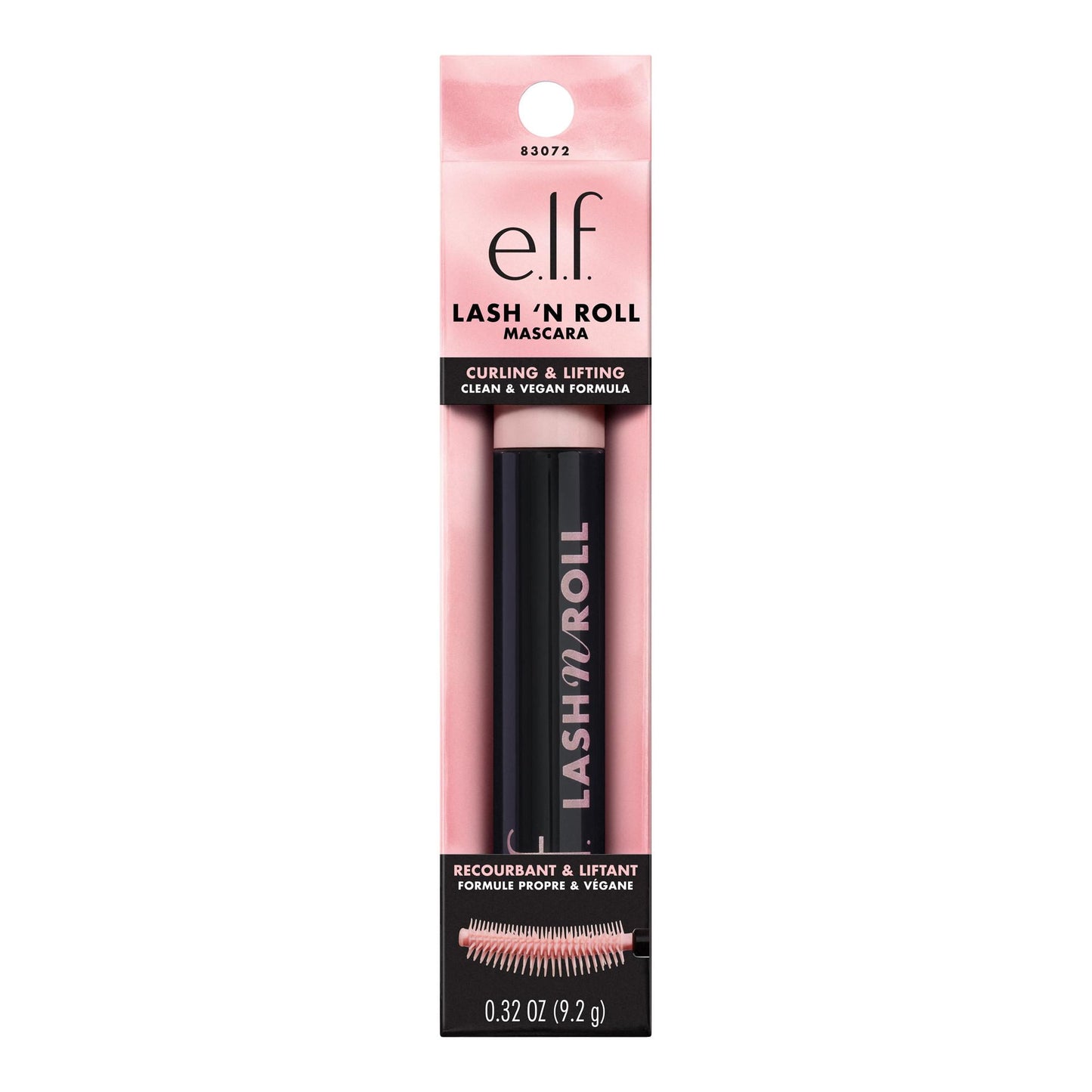 e.l.f. Lash 'N Roll Curling Mascara – Black 0.32oz