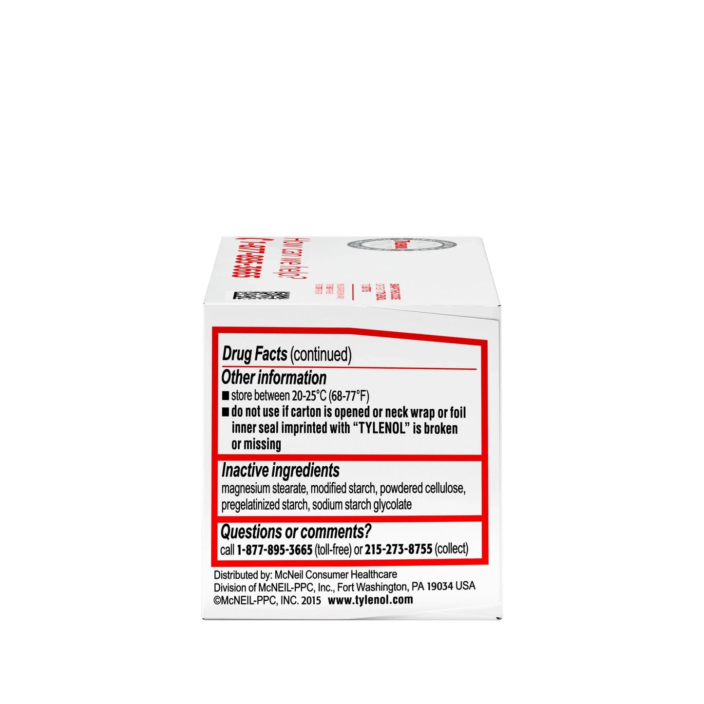 Tylenol Regular Strength 325mg Acetaminophen Tablets – 100 Count - Exotic Pro