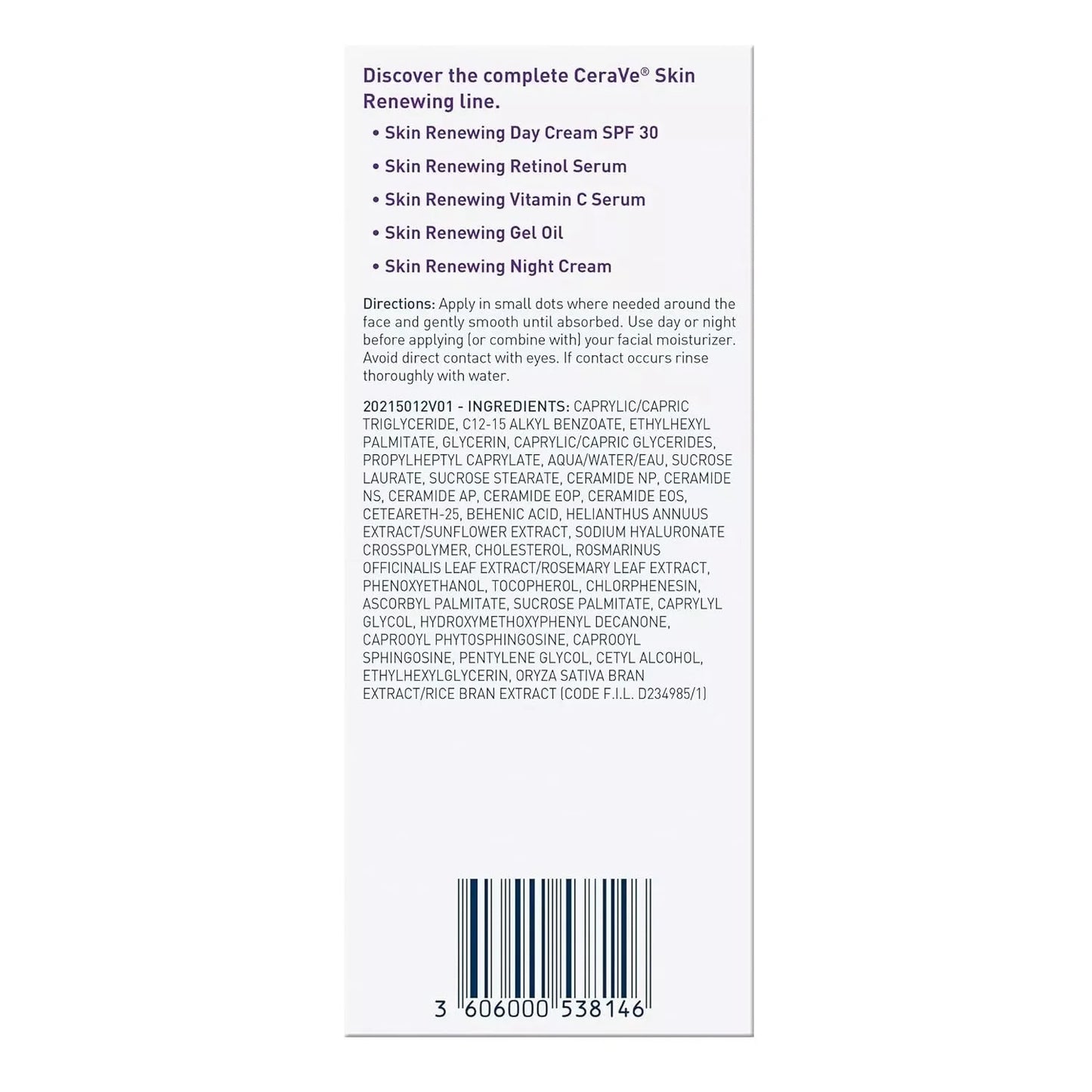 CeraVe Skin Renewing Gel Oil Moisturizer with Ceramides 1 Oz - Exotic Pro