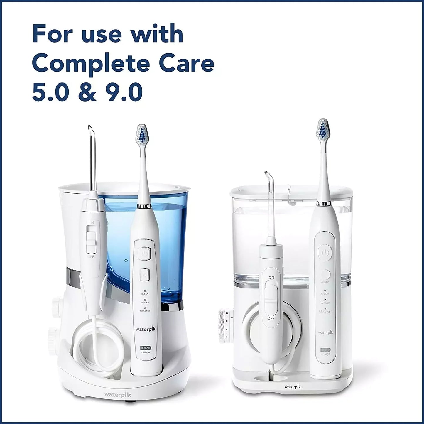 Waterpik Triple Sonic® / Complete Care 5.0 Replacement Toothbrush Heads (3-Pack) - White - Exotic Pro