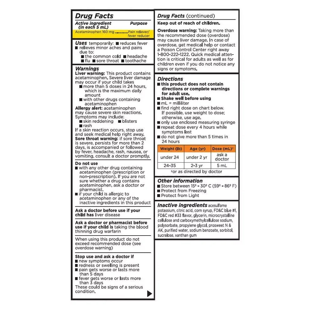 PediaCare Fast Acting Infant Acetaminophen, 1 fl oz - Exotic Pro