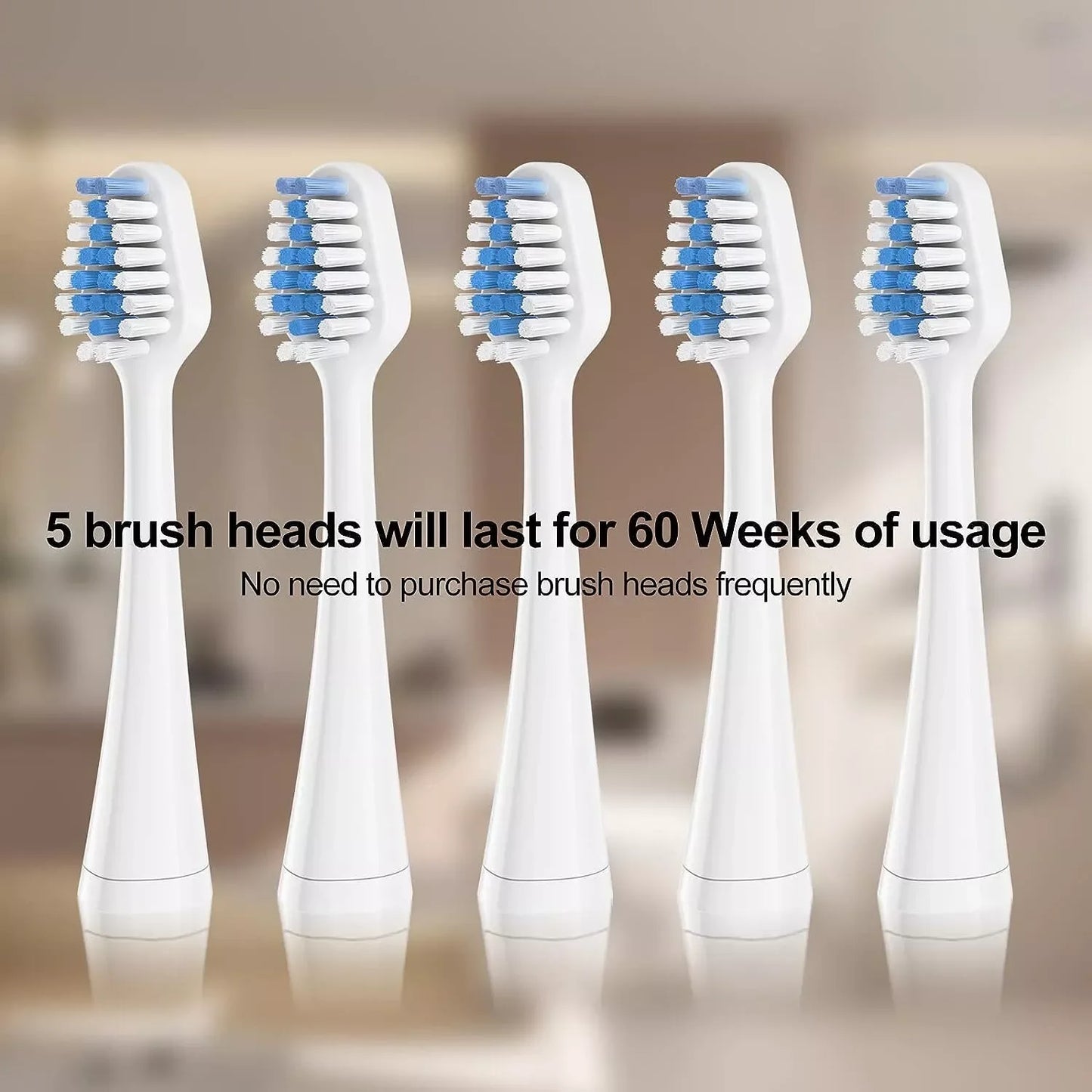 Waterpik Triple Sonic® / Complete Care 5.0 Replacement Toothbrush Heads (3-Pack) - White - Exotic Pro
