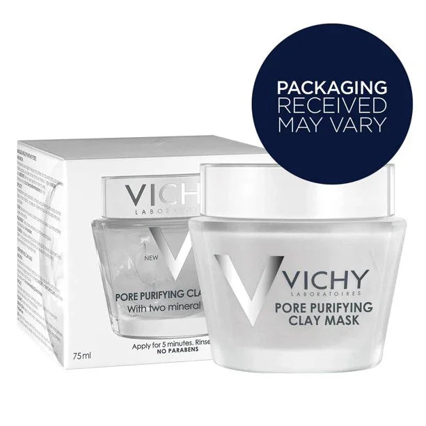 Vichy Pore Purifying Clay Face Mask with Aloe Vera, Pore Minimizer for Face, Multi-Masking Deep Pore Cleanser, Paraben-Free, 2.53 Fl Oz (Pack of 1) - Exotic Pro