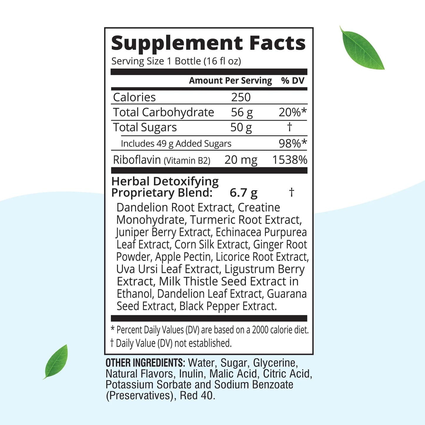 Herbal Clean Same-Day Premium Detox Drink - Tropical Flavor, 16 oz - Exotic Pro