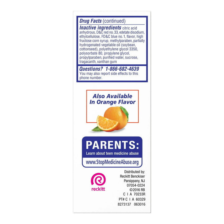 Delsym 12 Hour Cough Relief Liquid – Grape Flavor Cough Suppressant, 3 oz - Exotic Pro