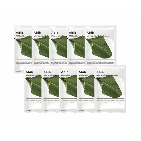 Abib Mild Acidic pH Sheet Mask Heartleaf Fit 30ml, 10pcs