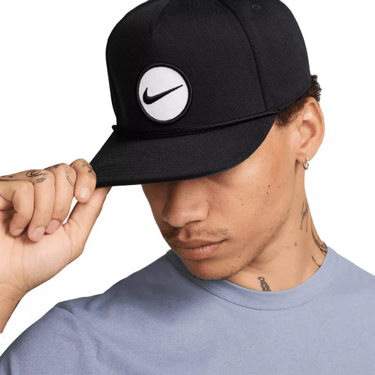 Nike Retro Pro Performance Snapback Hat - M/L Black - Exotic Pro