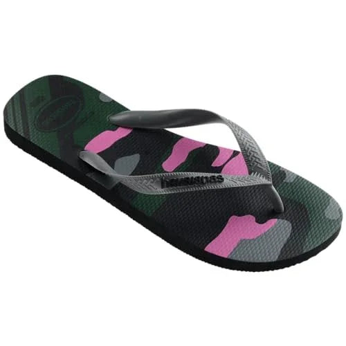 Havaianas Women's Camo Flip Flops Sz 6/7 – Comfy Casual Beach Sandals - Exotic Pro