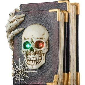 Spooky Village Light-Up Spell Book Tabletop Decor, 6.2 Inch - Exotic Pro