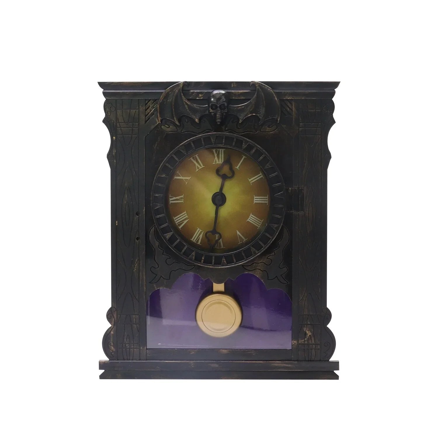 Spooky Village Animated Halloween Clock with Sound – Tabletop Decor - Exotic Pro