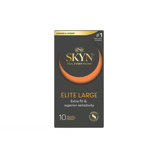 Lifestyles SKYN Elite Large Non-Latex Condoms, 10 Ct – Ultra Thin Fit - Exotic Pro