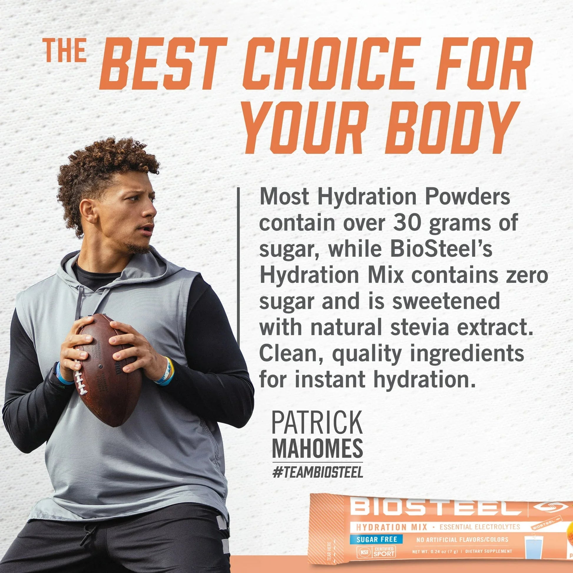 BioSteel Hydration Mix, Sugar-Free with Essential Electrolytes, Peach Mango, 7 Single Serving Packets - Exotic Pro