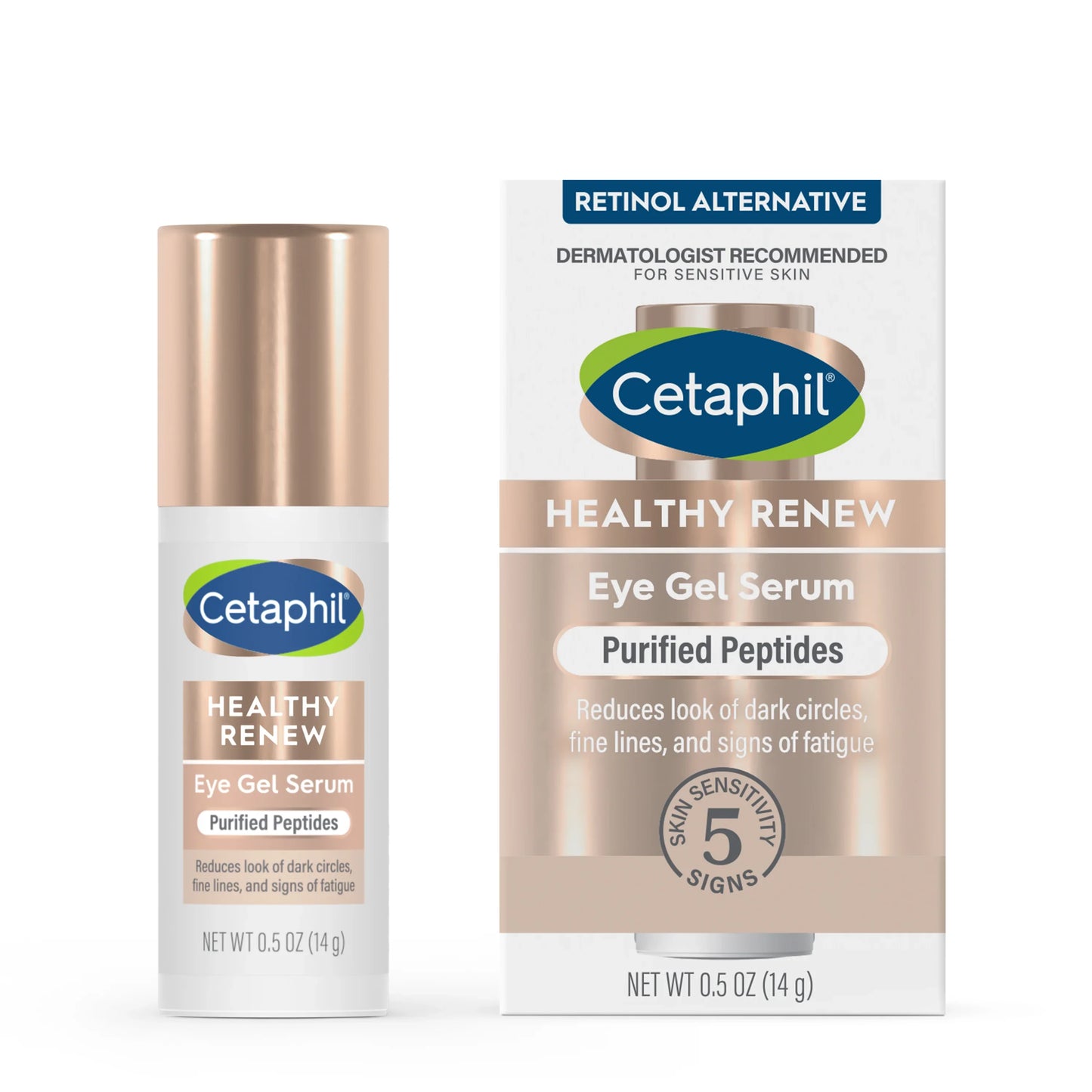 Cetaphil Healthy Renew Eye Gel Serum – Anti-Aging Retinol Alternative (0.5 oz) - Exotic Pro