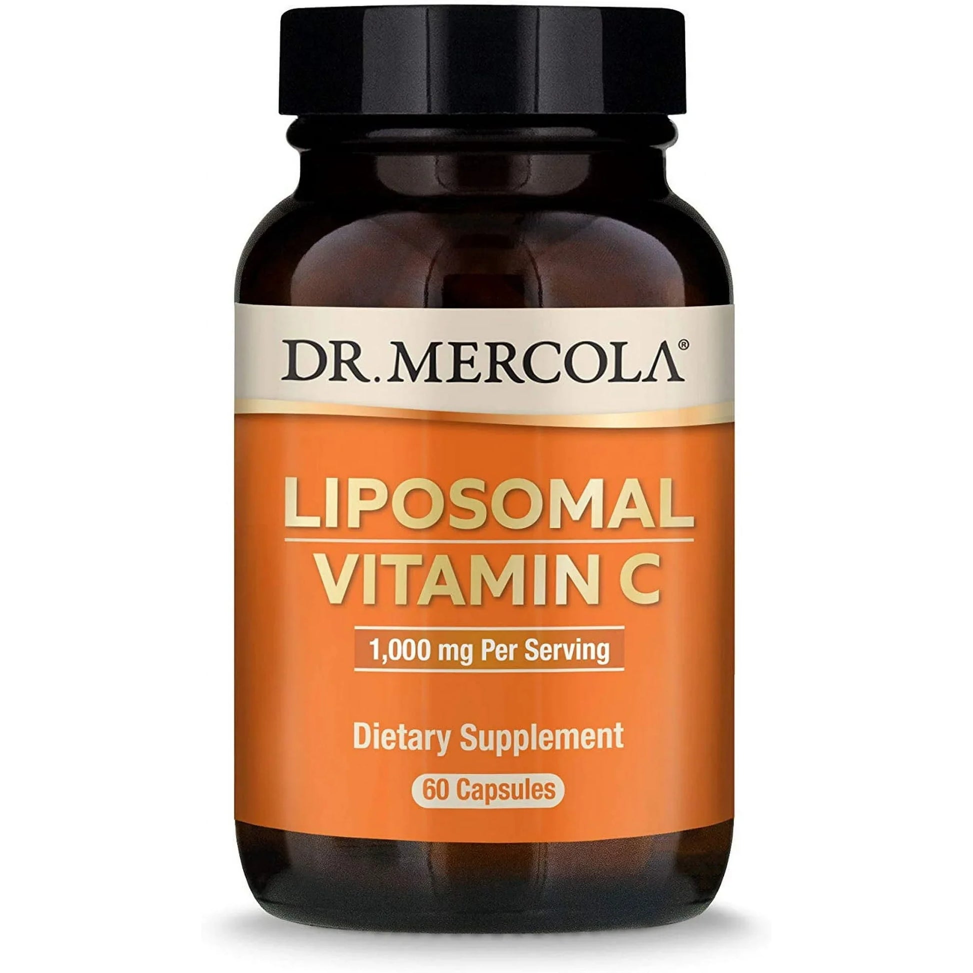 Dr. Mercola, Liposomal Vitamin C Dietary Supplement, 30 Servings (60 Capsules) - Exotic Pro