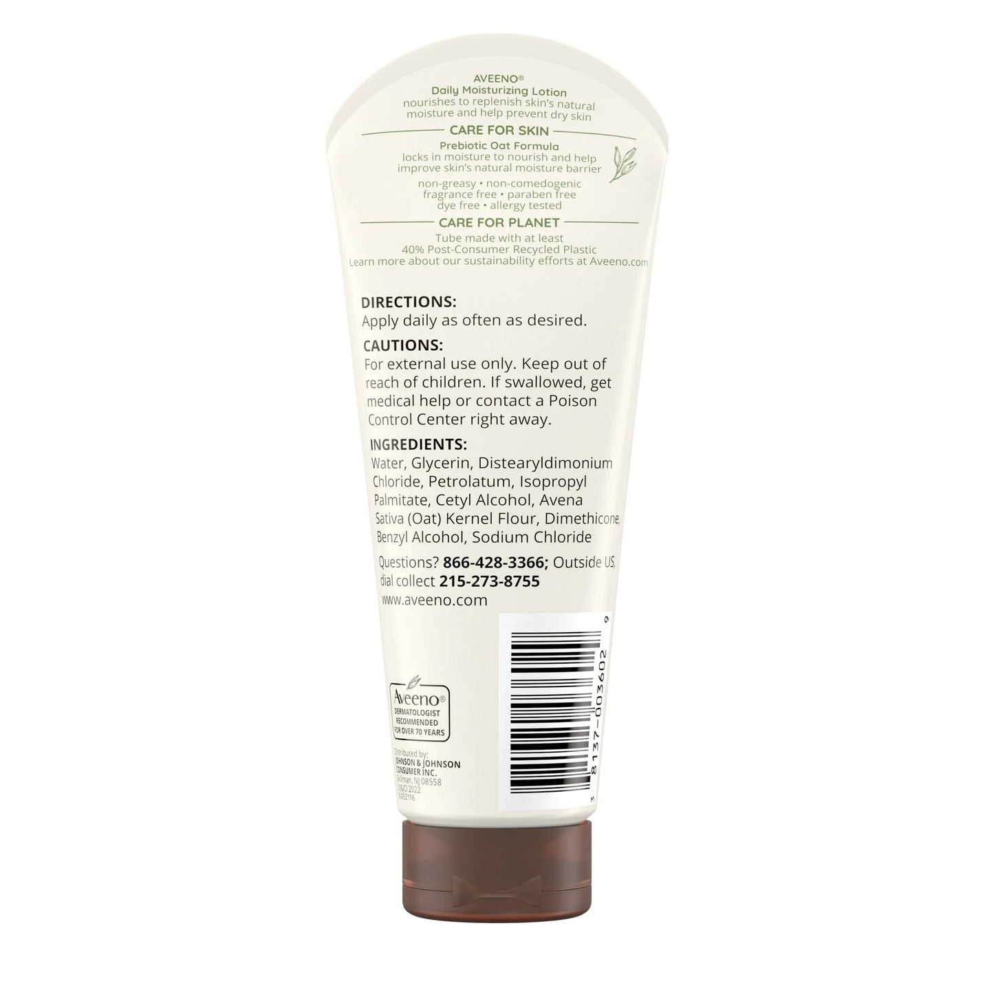 Aveeno Daily Moisturizing Body Lotion with Oat, Dry Skin Relief, 2.5 fl oz - Exotic Pro