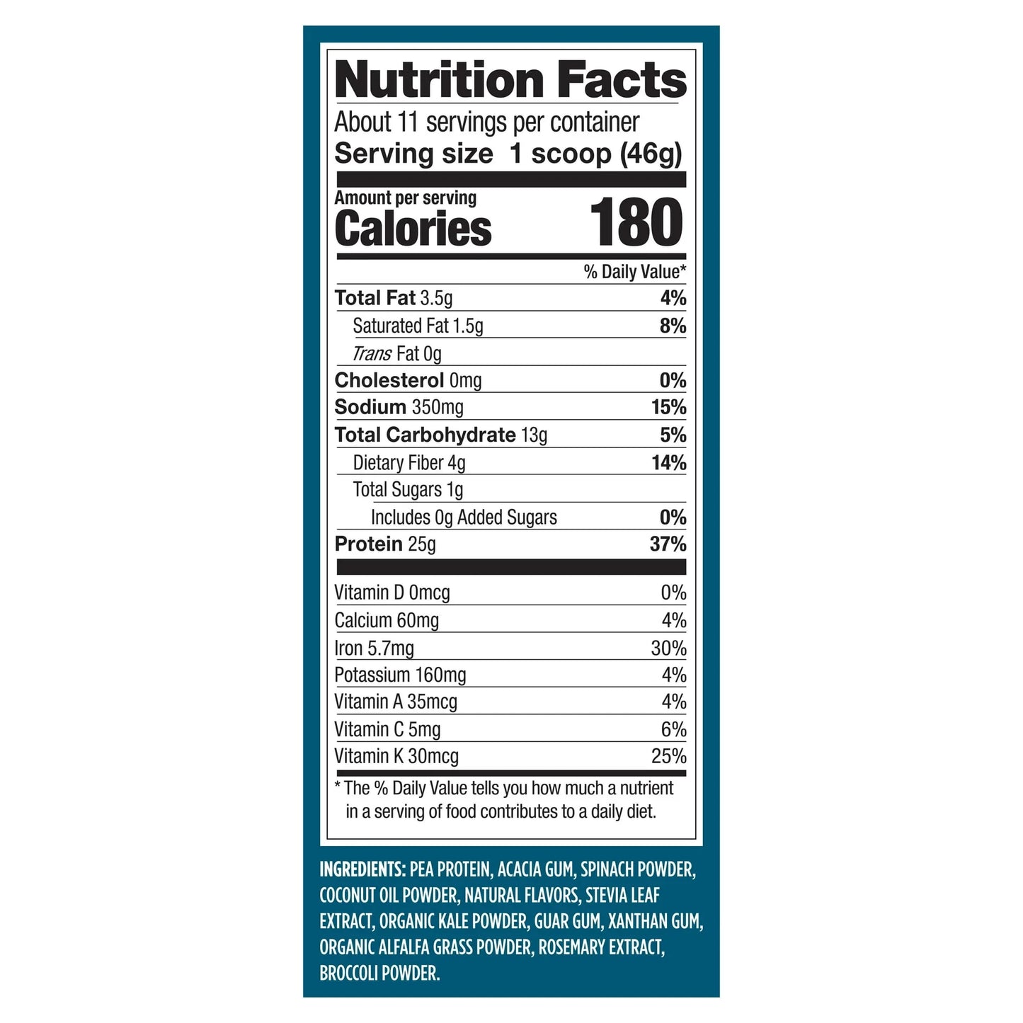 Vega Protein and Greens Powder, Vanilla – 25g Plant Protein - Exotic Pro
