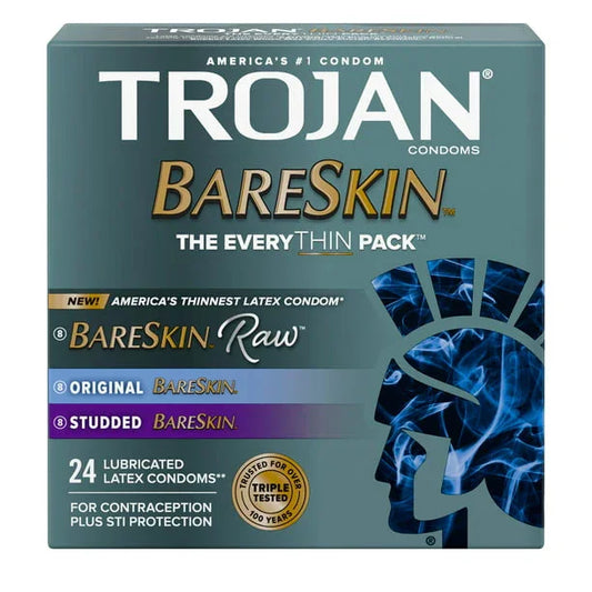Trojan Condom Bareskin The EveryTHIN Pack 24CT - Exotic Pro