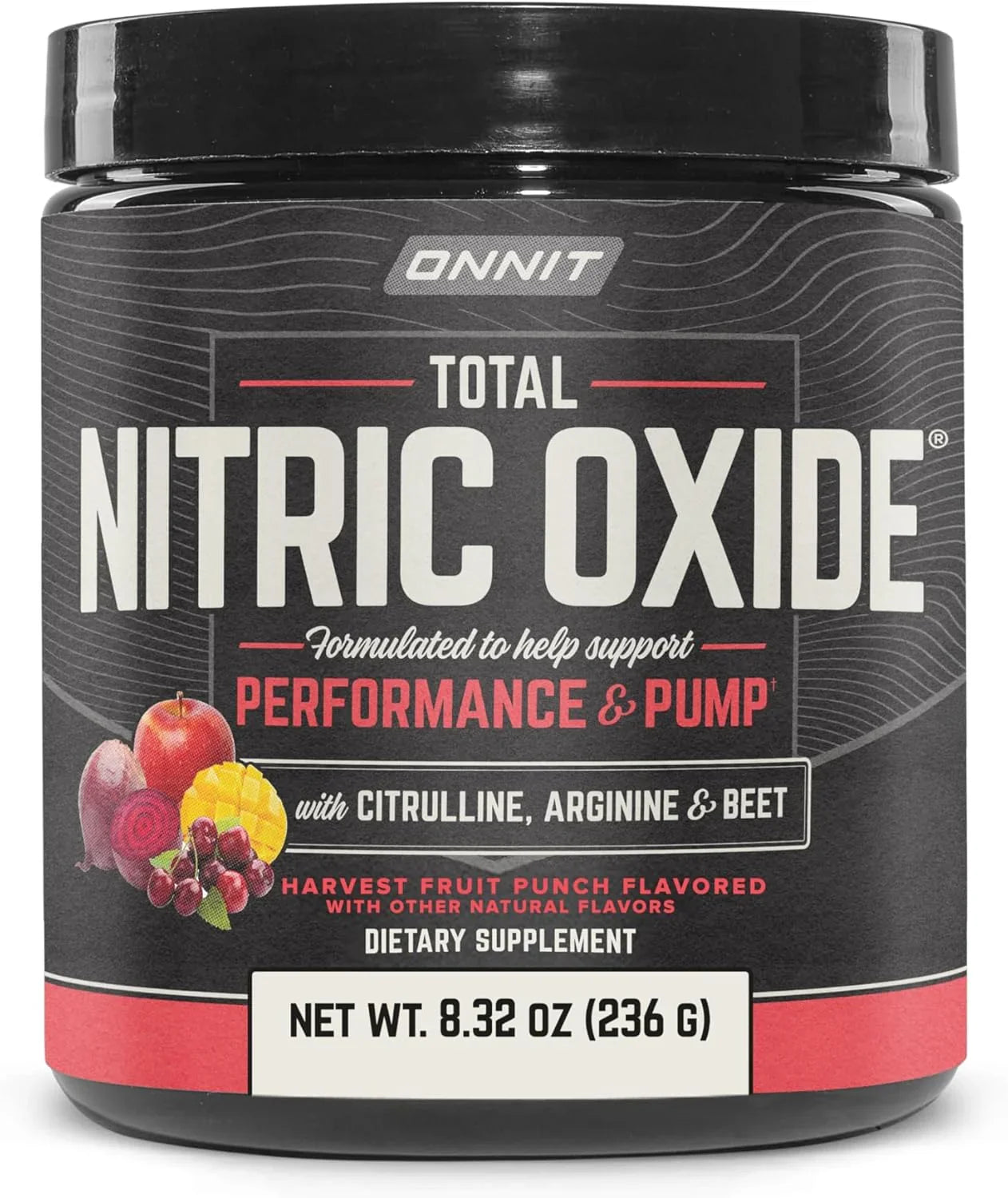 Onnit Total Nitric Oxide Supplement Harvest Fruit Flavor | 8.32 oz (236 g) - Exotic Pro