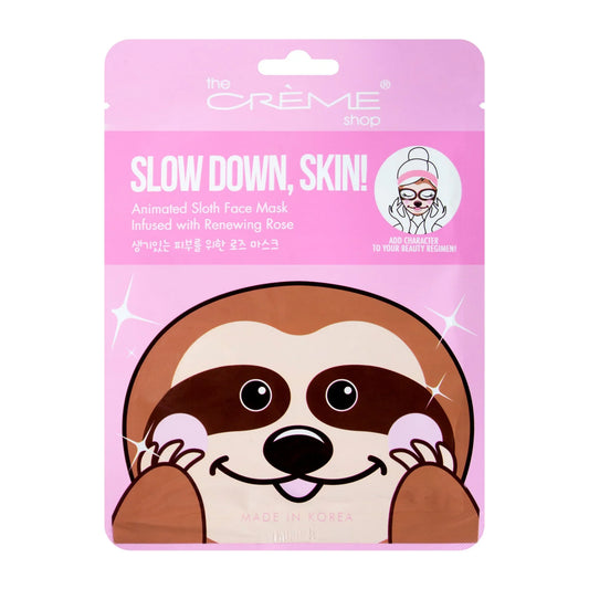 The Crème Shop Slow Down, Skin Animated Sloth Face Mask - Exotic Pro