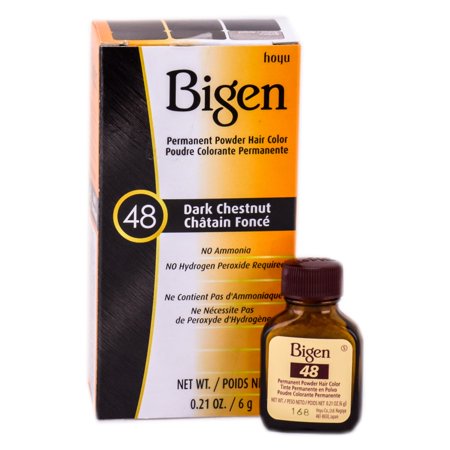 Bigen Permanent Powder Hair Color – Dark Chestnut 48 – 0.21 oz