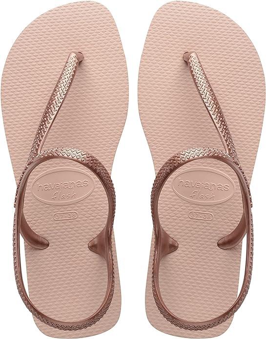 Havaianas Flash Urban Women's Slip-On Flip-Flops 7/8 Rose Gold - Exotic Pro