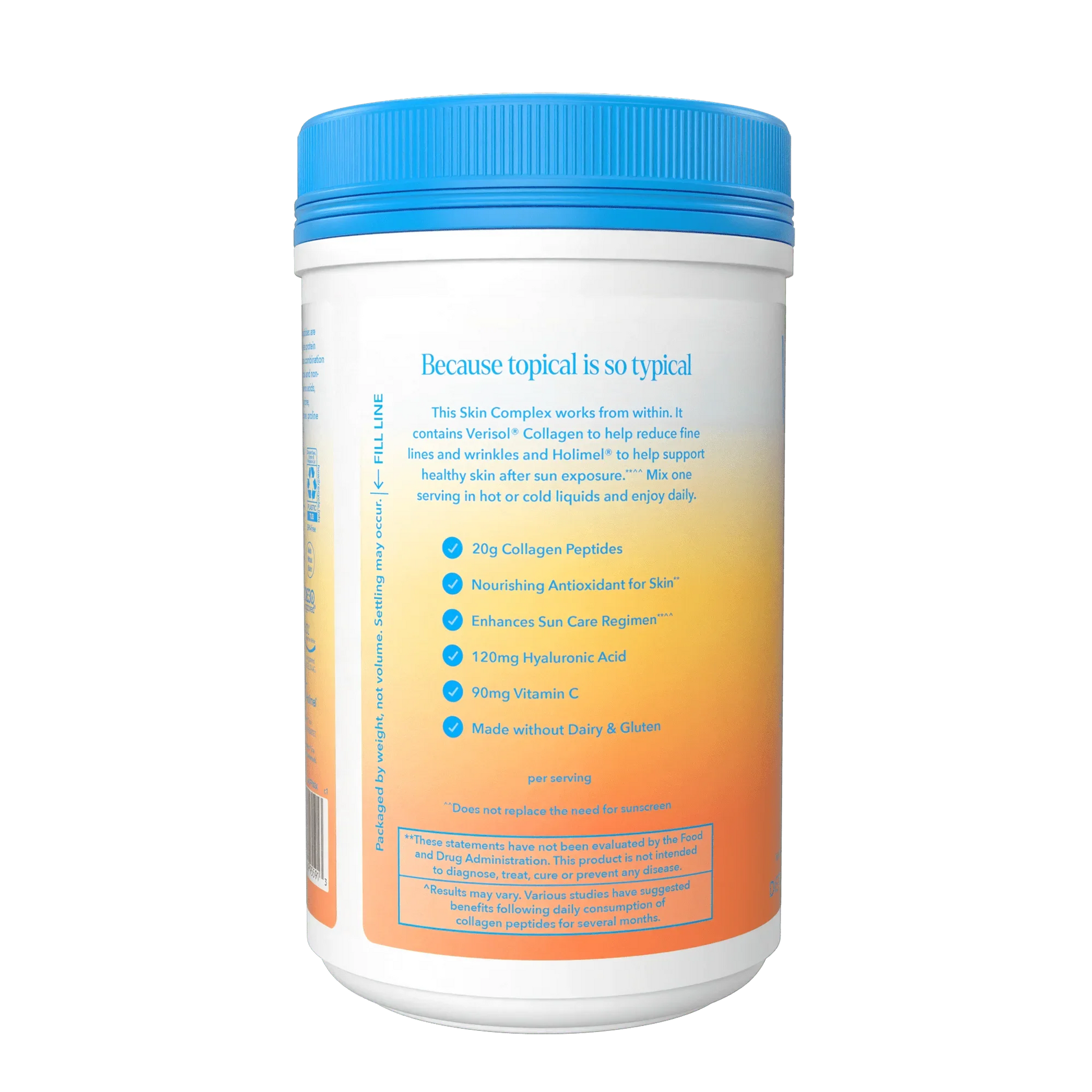 Vital Proteins Skin Complex Powder with Collagen & Hyaluronic Acid – 11.9 oz - Exotic Pro