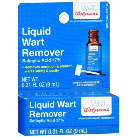 Walgreens Liquid Wart Remover – Maximum Strength Salicylic Acid, 0.31 oz - Exotic Pro