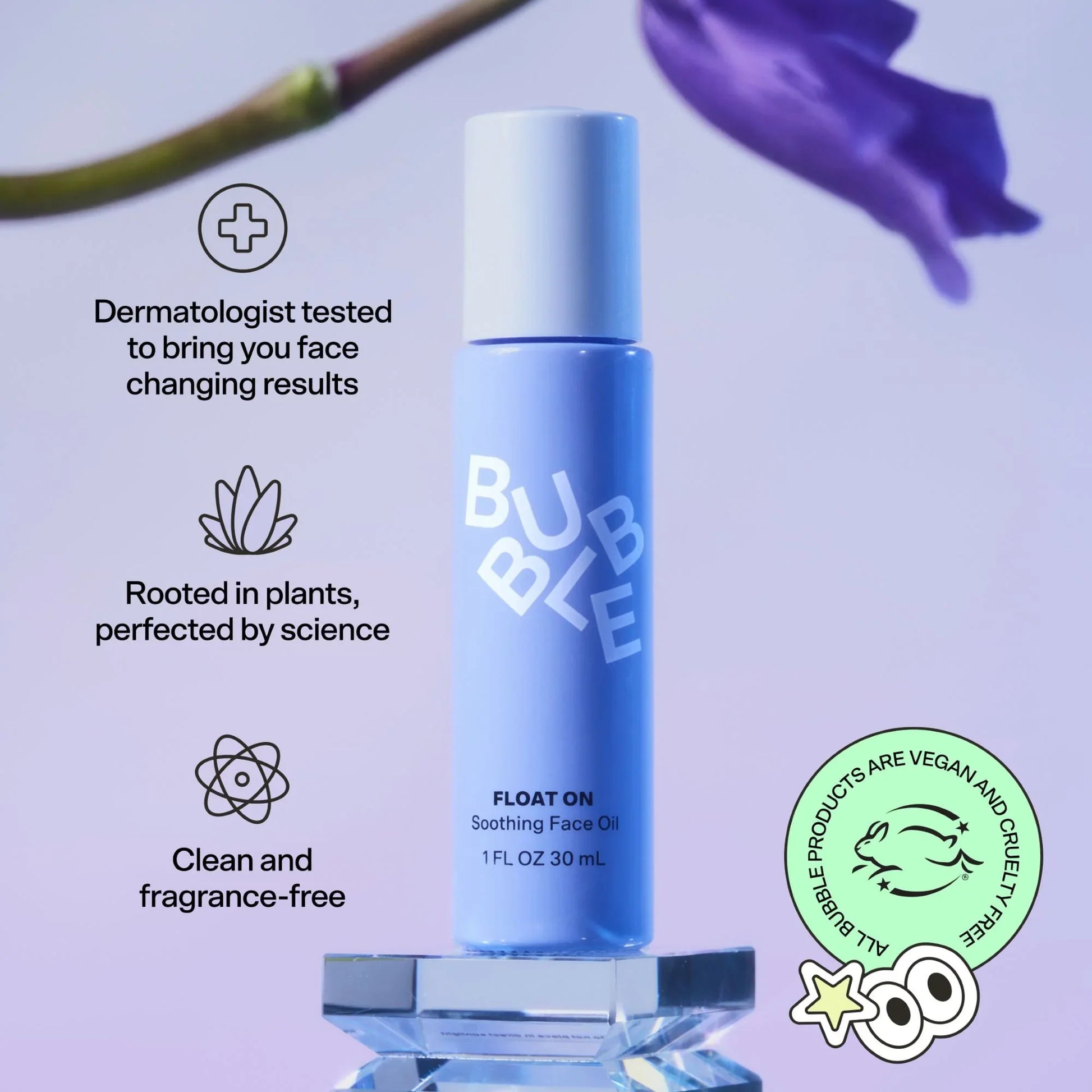 Bubble Skincare Float On Soothing Facial Oil Serum - 1 fl oz - Exotic Pro
