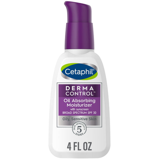 Cetaphil Derma Control Oil Absorbing Moisturizer SPF 30, 4 fl oz