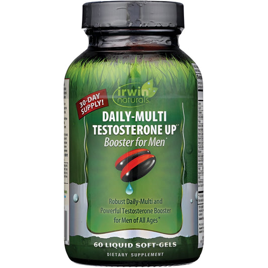 Daily Multivitamin &amp; Testosterone Up Booster for Men (60 Softgels) by Irwin Naturals