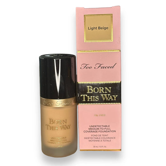 Too Faced Born This Way Oil-Free Foundation, Light Beige, 1oz/30ml - Exotic Pro