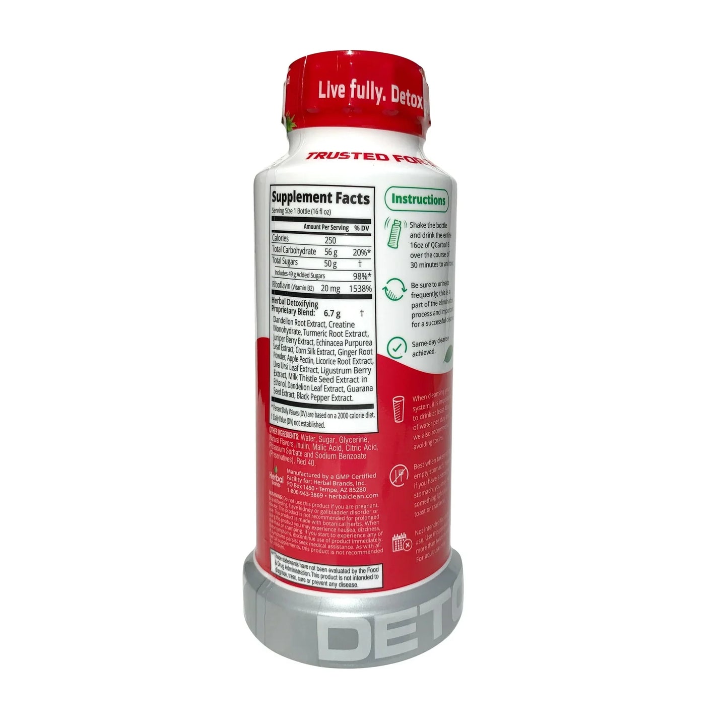 Herbal Clean Same-Day Premium Detox Drink - Tropical Flavor, 16 oz - Exotic Pro