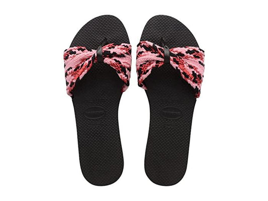 Havaianas St. Tropez Mesh Sandals – Black, Unisex Size 39/40 (US 7/8 M, 9/10 W) - Exotic Pro