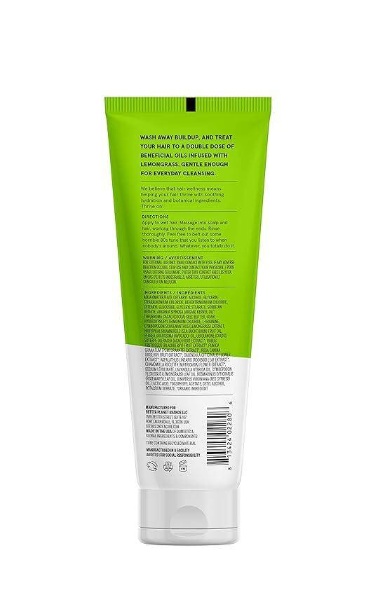 Acure Curiously Clarifying Conditioner Argan Gently Cleanses, Removes Buildup, Boost Shine Replenishes Moisture Lemongrass 8 Fl Oz - Exotic Pro