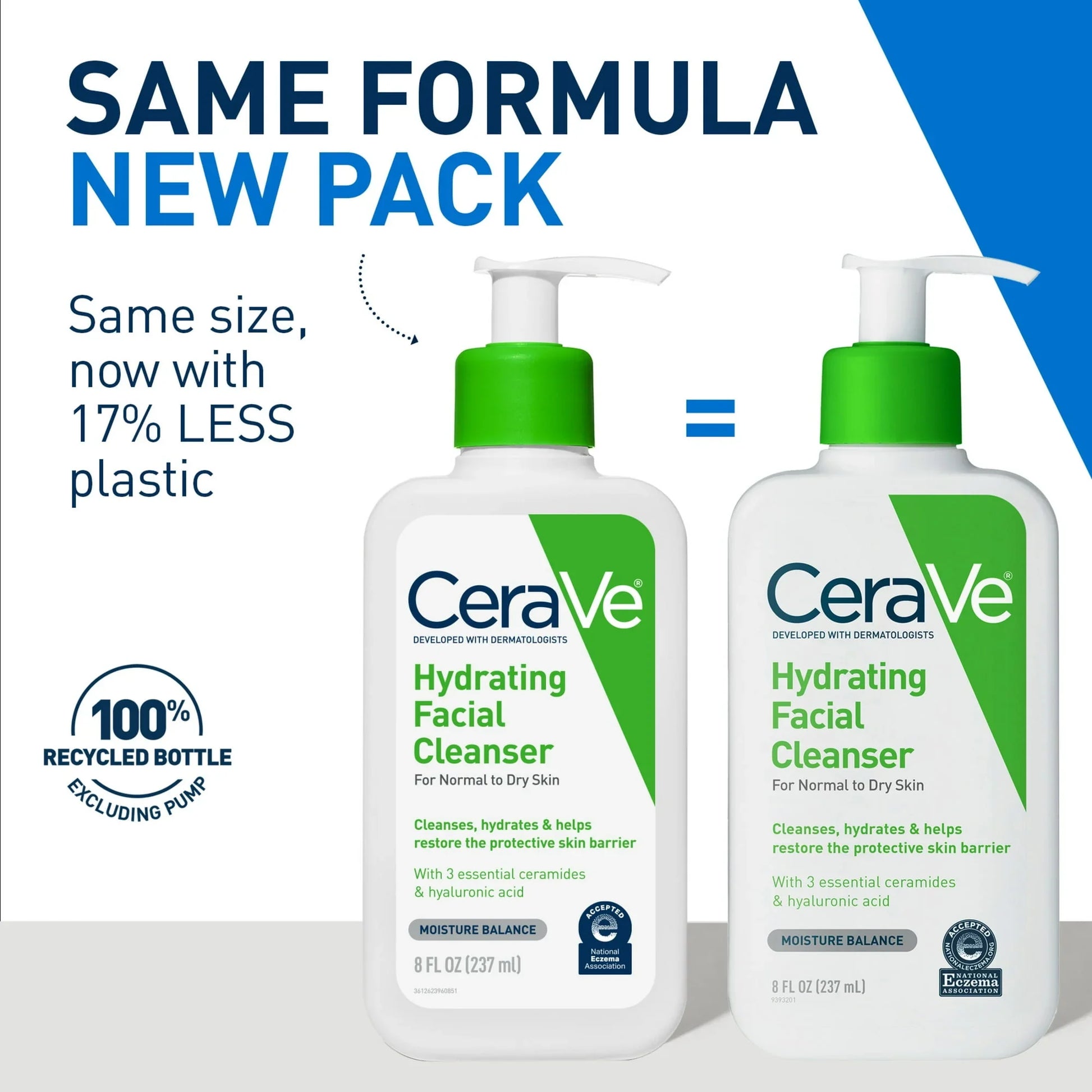 CeraVe Hydrating Facial Cleanser – Daily Face Wash for Dry Skin, 8 fl oz - Exotic Pro