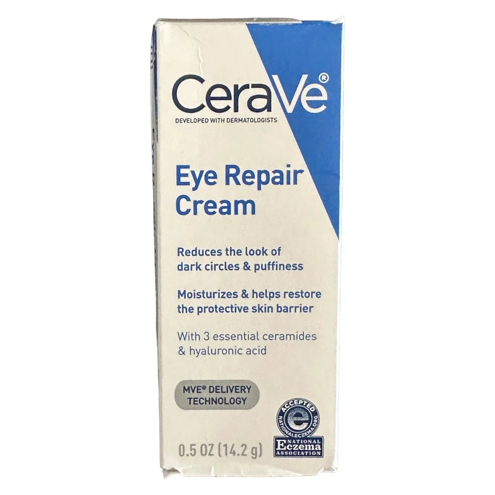 CeraVe Eye Repair Cream Dark Circles Puffiness All Skin Types 0.5 oz - Exotic Pro