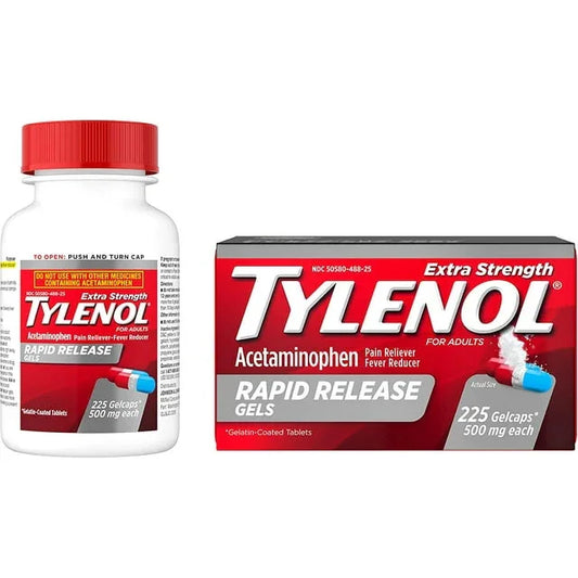 Tylenol Extra Strength Acetaminophen Rapid Release Gels, 225 Ct - Exotic Pro