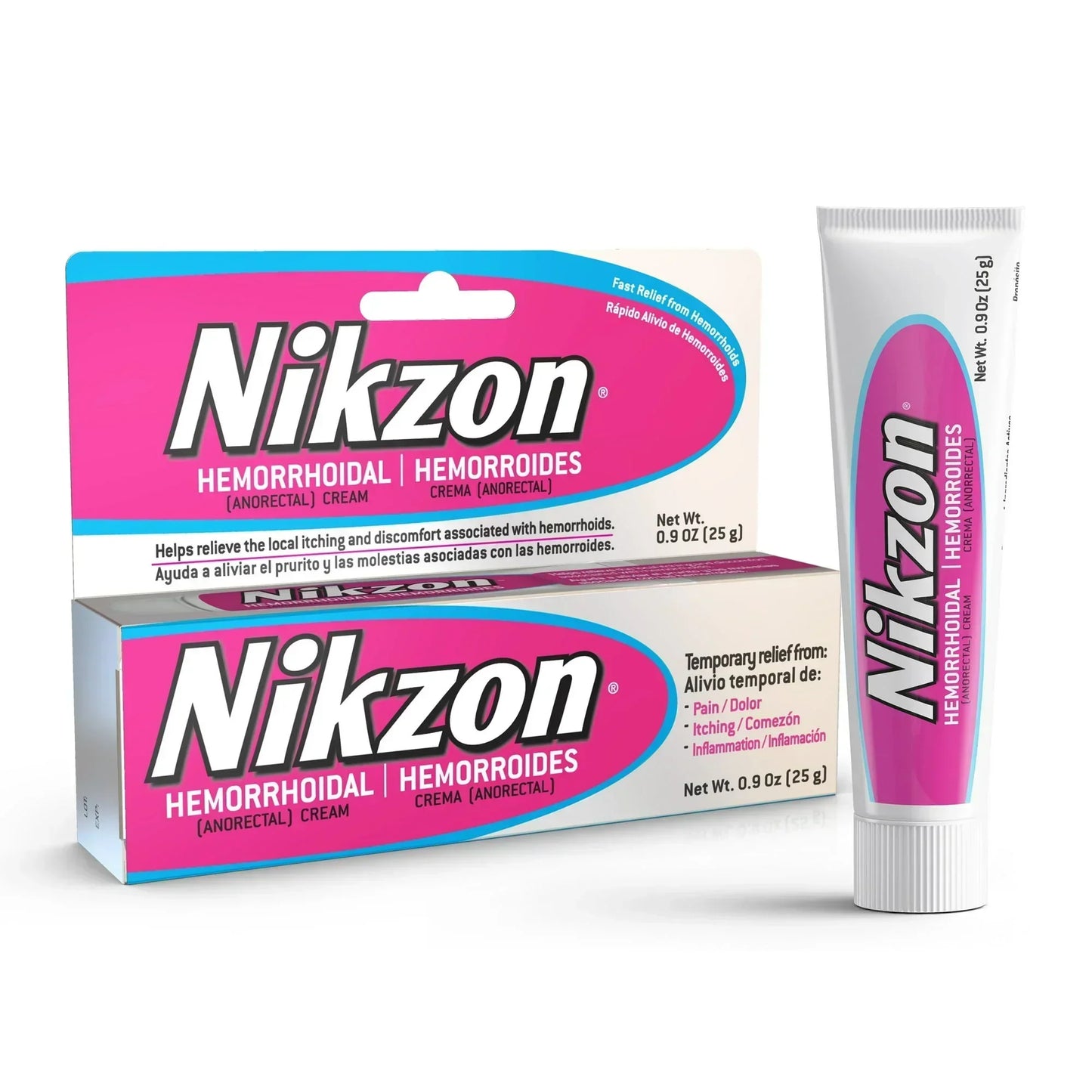 Nikzon Hemorrhoidal Itching Relief & Soothing Treatment Cream, 0.9 oz (2 packs) - Exotic Pro