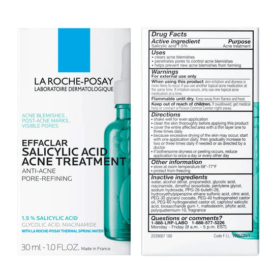La Roche-Posay Effaclar Acne Serum with Salicylic Acid – 1.0 fl oz - Exotic Pro
